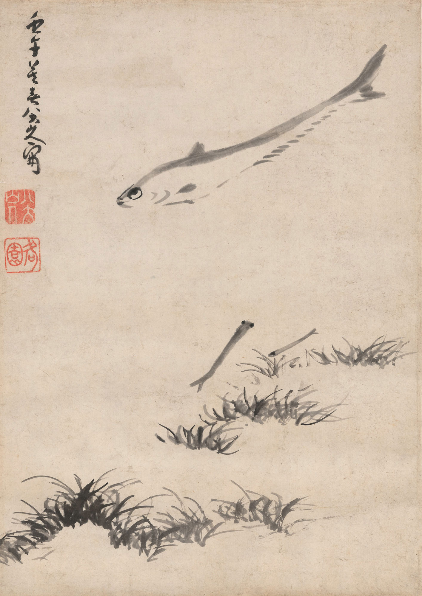 游鱼图轴